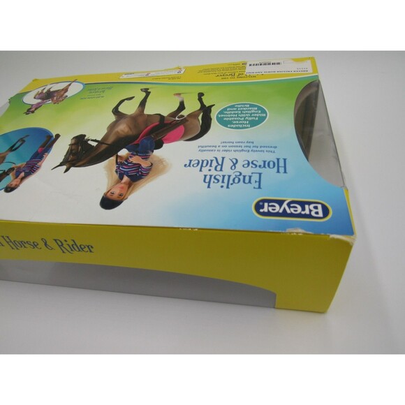 Breyer Classics Collection #61114 English Horse and Rider Blonde Girl Brown Pony - Picture 3 of 16